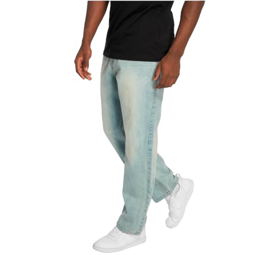 Rocawear Herren Loose Fit Jeans WED blau W 38 L 34 von Rocawear