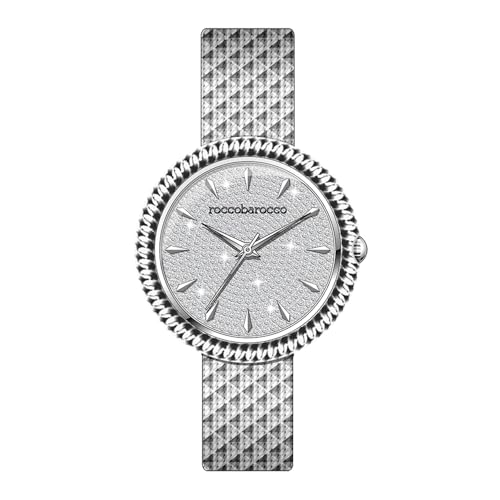 Roccobarocco Watch - Stars -RB.2950L-01M Damen Silber, silber, one_size, Armband von RoccoBarocco