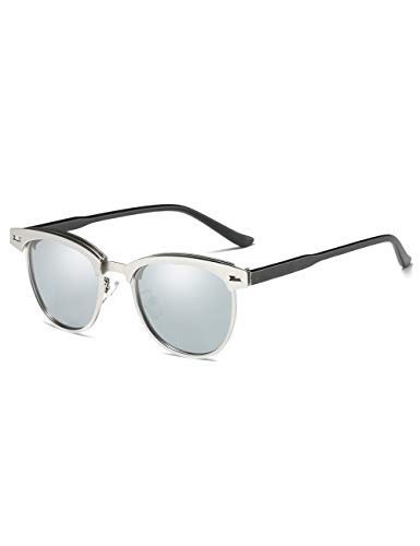 Rocf Rossini Polarisiert Herren Sonnenbrille für Damen klassisch Retro Sonnenbrillen Metall Männer und Frauen Vintage Anti Reflexion UV400 Schutz - Unisex von Rocf Rossini