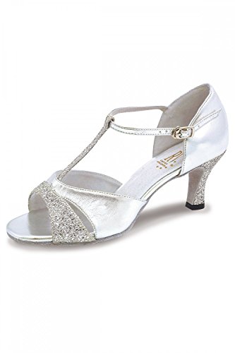 Roch Valley Lucina Damen Ballsaal-Schuh, Silber, 39 EU von Dancewear Central
