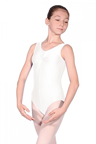 Roch Valley Sheree ärmelloses Ballett Trikot aus Lycra Weiß 7-8 Jahre 122-128cm (1b) von Roch Valley