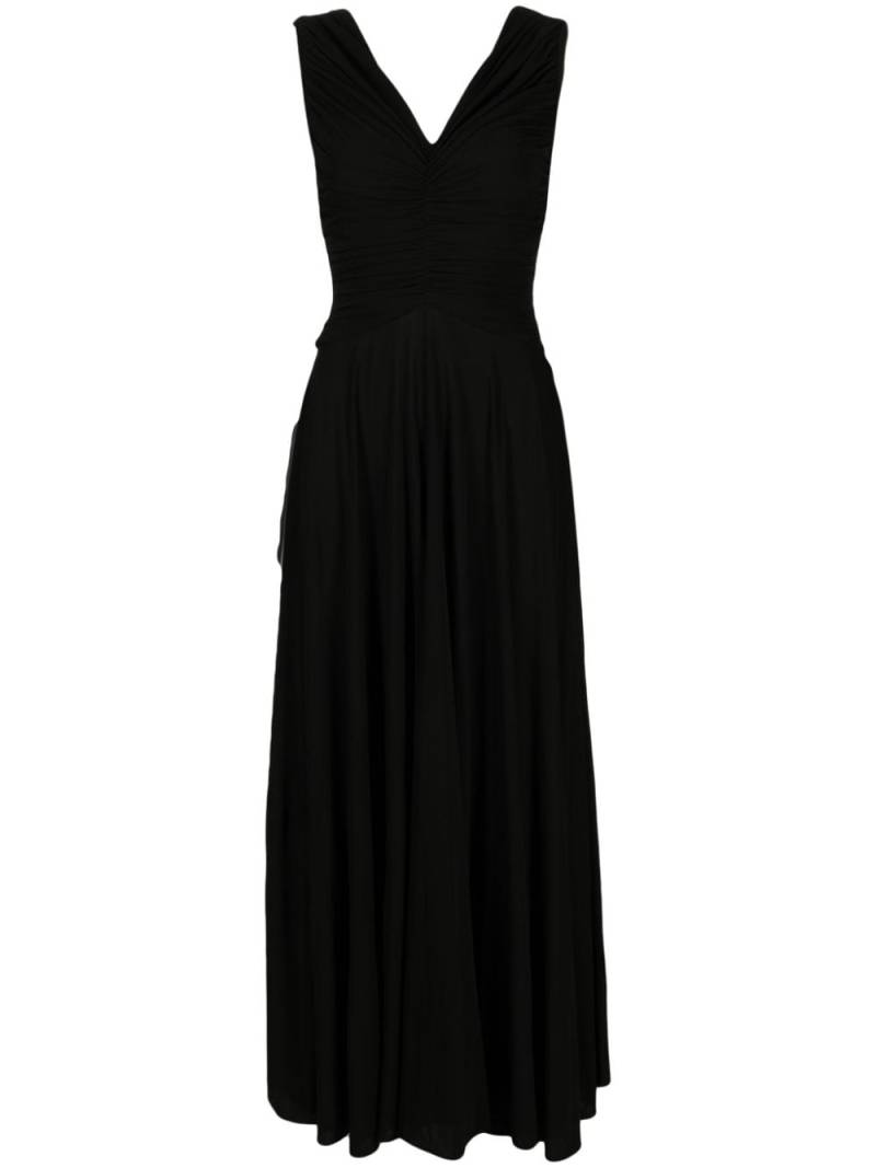 Rochas Ärmelloses Kleid mit V-Ausschnitt - Schwarz von Rochas
