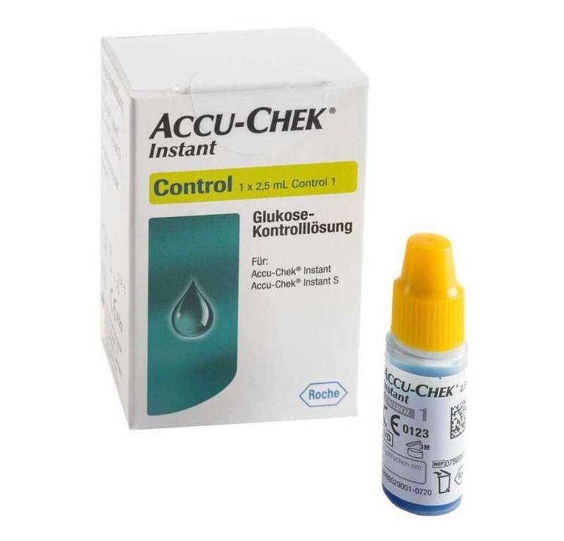 Roche Blutzuckermessgerät Accu-Chek Instant Kontroll-Lösung 2,5ml, Glucoselösung, Kontrolllösung für Blutzuckergeräte, Diabetes Teststreifen prüfen Roche Blutzuckermessgerät Accu-Chek Instant Kontroll-Lösung 2,5ml, Glucoselösung, Kontrolllösung für Blutzuckergeräte, Diabetes Teststreifen prüfen von Roche