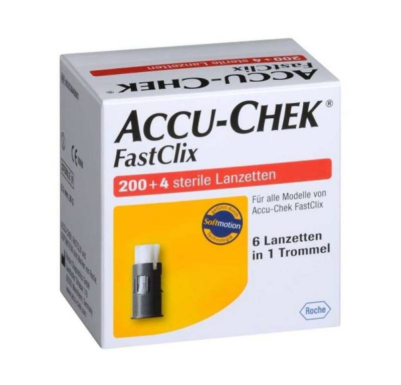 Roche Lanzetten Accu-Chek FastClix, Spar-Set, Softmotion Technologie, 204 tlg., Einfache 1-Klick-Bedienung, Anpassbare Einstechtiefe 0,5 bis 5,5 mm Roche Lanzetten Accu-Chek FastClix, Spar-Set, Softmotion Technologie, 204 tlg., Einfache 1-Klick-Bedienung, Anpassbare Einstechtiefe 0,5 bis 5,5 mm von Roche