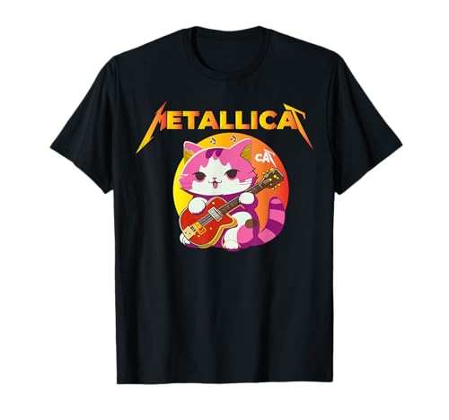Metallicat - Lustige Katze Rock Katze spielt Gitarre für Männer Frauen T-Shirt Metallicat - Lustige Katze Rock Katze spielt Gitarre für Männer Frauen T-Shirt von Rock Cat Playing Guitar Funny cat lovers