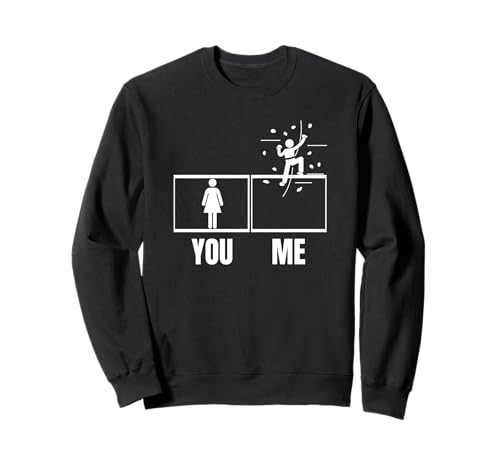 Wall Climbing Proud Funny Women Bouldern Sweatshirt von Rock Climbing And Bouldering Gifts For Men