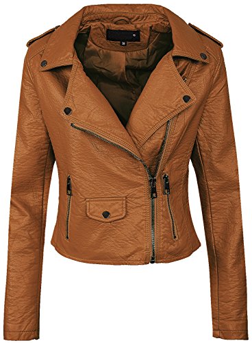 Rock Creek Selection Damen Biker Kunstleder Jacke D-286 [PU-1964 Braun 38] von Rock Creek Selection