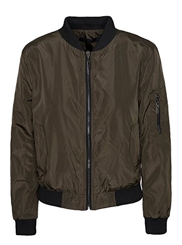 Rock Creek Selection Damen Bomberjacke Bikerjacke Piloten Fliegerjacke Old School Vintage Retro D-174 XS-L [D-174 / V226 Khaki-Braun Gr. M] von Rock Creek Selection