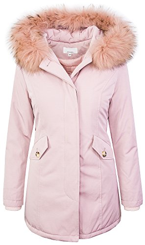 Rock Creek Selection Designer Damen Winter Jacke Parka Mantel Winterjacke gefüttert D-218 [Peach Gr. S / 36] von Rock Creek Selection