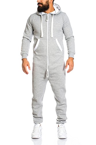 Rock Creek Lorenzo Loren Herren Jogginganzug Jumpsuit Jogger Trainingsanzug [LL-204C - Grau - Gr. M] von Rock Creek