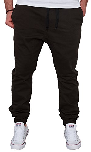 Rock Creek Chino Hose Herren Jogger Harem Style Jogginghose RC-2090-W28-W38 [RC-2090 - Dunkelbraun - W29] von Rock Creek