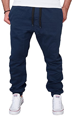 Rock Creek Chino Hose Herren Jogger Harem Style Jogginghose RC-2090-W28-W38 [RC-2090 - Marineblau - W29] von Rock Creek