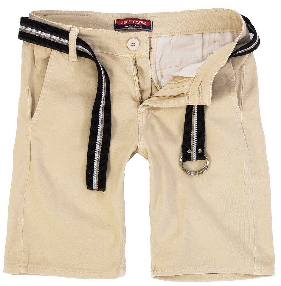Rock Creek Chinoshorts Herren Chino Shorts mit Gürtel RC-2133 von Rock Creek