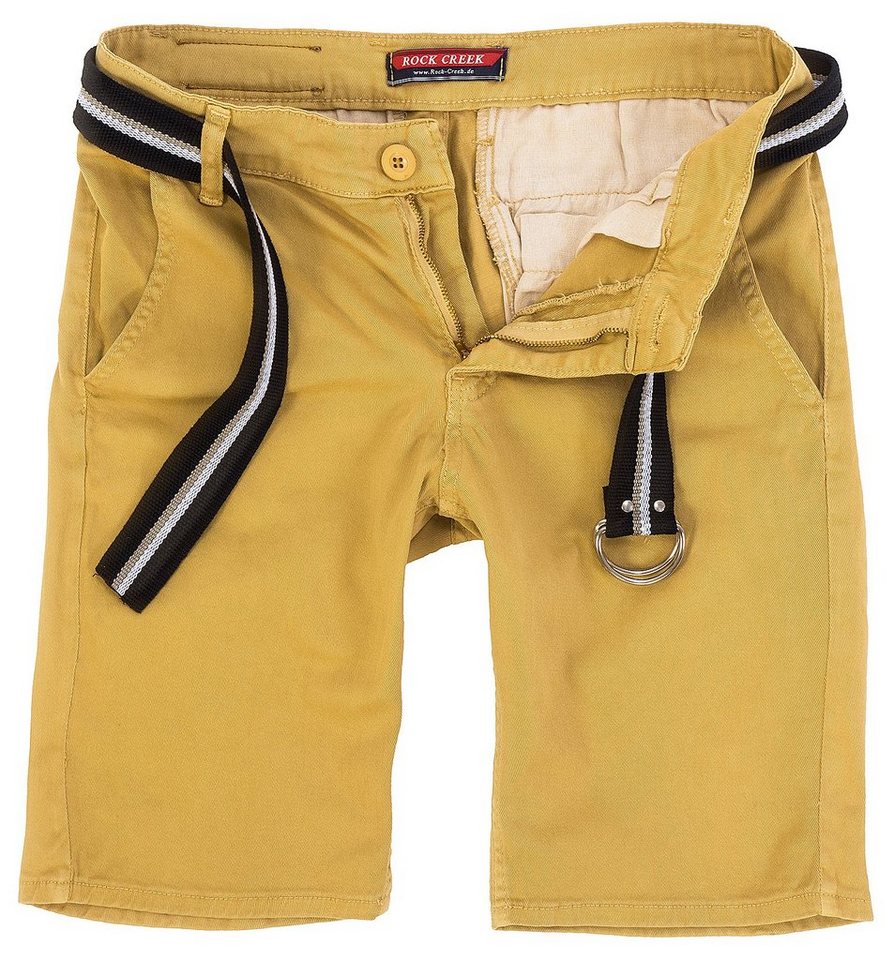 Rock Creek Chinoshorts Herren Chino Shorts mit Gürtel RC-2133 von Rock Creek