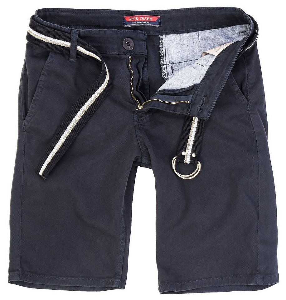 Rock Creek Chinoshorts Herren Chino Shorts mit Gürtel RC-2133 von Rock Creek