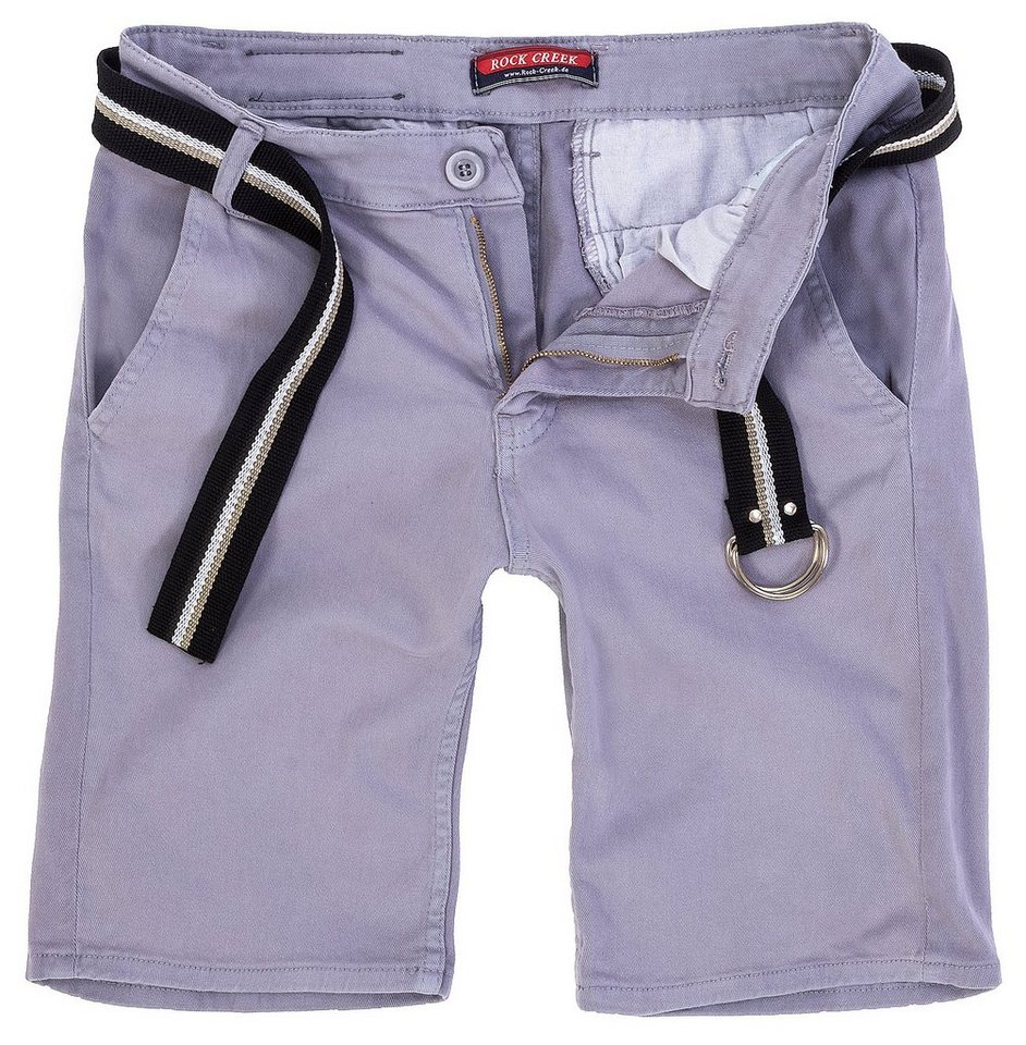 Rock Creek Chinoshorts Herren Chino Shorts mit Gürtel RC-2133 von Rock Creek