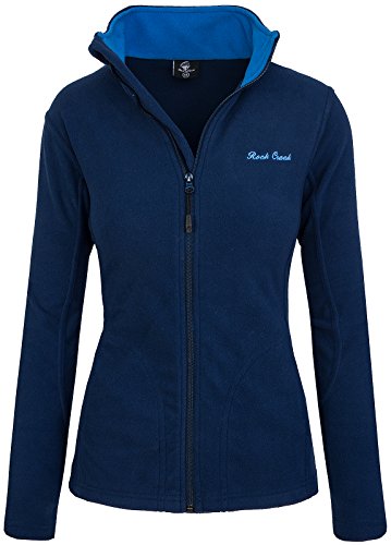 Rock Creek Damen Fleecejacke Fleece Jacke Übergangs Jacke Sweatjacke D-389 [Navy 4XL] von Rock Creek