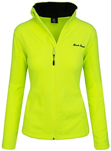 Rock Creek Damen Fleecejacke Fleece Jacke Übergangs Jacke Sweatjacke D-389 [Neonyellow XL] von Rock Creek