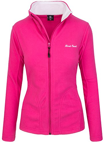 Rock Creek Damen Fleecejacke Fleece Jacke Übergangs Jacke Sweatjacke D-389 [Pink L] von Rock Creek