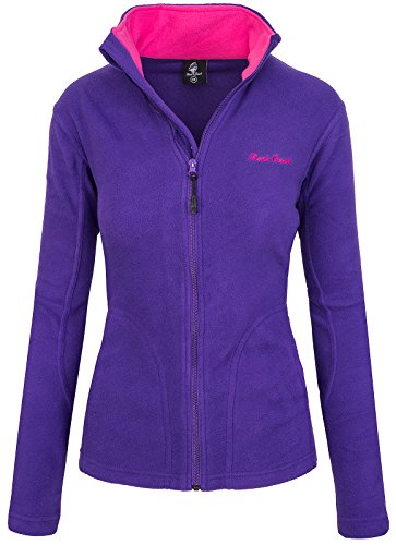 Rock Creek Damen Fleecejacke Fleece Jacke Übergangs Jacke Sweatjacke D-389 [Purple L] von Rock Creek