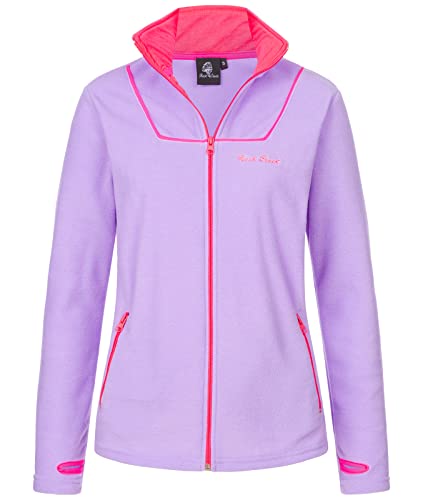 Rock Creek Damen Fleecejacke warm Übergangsjacke Windbreaker Fleece Jacken Outdoorjacke Stehkragen Damenjacke Teddyfleece Sweatjacke Pullover D-473 Flieder M von Rock Creek