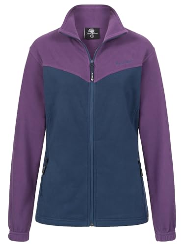 Rock Creek Damen Fleecejacke warm Übergangsjacke Windbreaker Fleece Jacken Outdoorjacke Stehkragen Damenjacke Teddyfleece Sweatjacke Pullover D-501 Navy L von Rock Creek