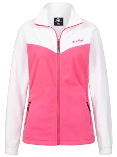 Rock Creek Damen Fleecejacke warm Übergangsjacke Windbreaker Fleece Jacken Outdoorjacke Stehkragen Damenjacke Teddyfleece Sweatjacke Pullover D-501 Pink L von Rock Creek