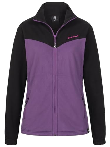 Rock Creek Damen Fleecejacke warm Übergangsjacke Windbreaker Fleece Jacken Outdoorjacke Stehkragen Damenjacke Teddyfleece Sweatjacke Pullover D-501 Violett M von Rock Creek