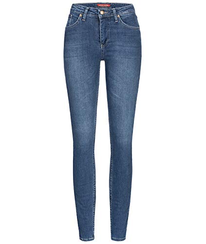 Rock Creek Damen Jeans Hose Skinny Jeanshose Designer Jeans Stonewashed Stretch Jeans Damenhose Damenjeans D-398 Blue W29 L32 von Rock Creek