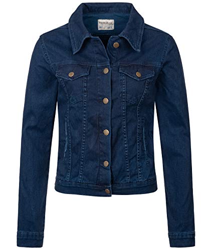 Rock Creek Damen Jeans Jacke Übergangs Jacke Denim Blouson Stretch Kurz Classic Jeansjacken Urban Stonewash D-401 Indigoblau S von Rock Creek