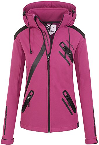 Rock Creek Damen Softshell Jacke Übergangs Jacke Windbreaker Regenjacke Damenjacken Outdoorjacke Windjacke D-371 Pink XXXL von Rock Creek