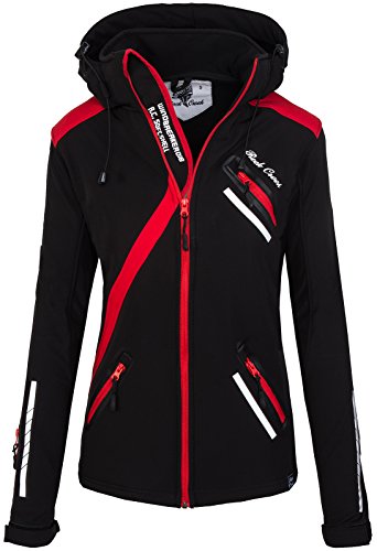 Rock Creek Damen Softshell Jacke Übergangs Jacke Windbreaker Regenjacke Damenjacken Outdoorjacke Windjacke D-371 Schwarz L von Rock Creek