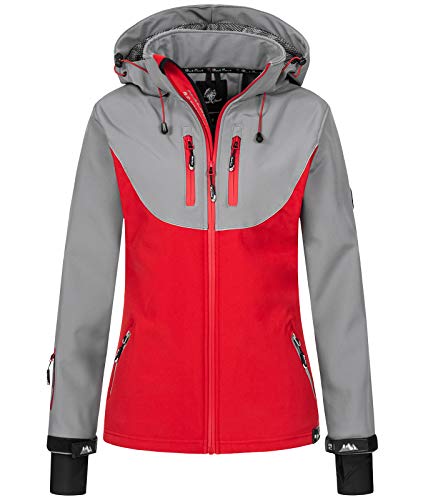 Rock Creek Damen Softshell Jacke Windbreaker Regenjacke Übergangsjacke Softshelljacke Damenjacke Regenmantel Outdoorjacke D-442 Rot S von Rock Creek