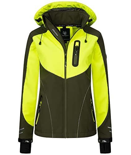 Rock Creek Damen Softshell Jacke Windbreaker Regenjacke Übergangsjacke Softshelljacke Damenjacke Regenmantel Outdoorjacke D-464 Dunkelgrün L von Rock Creek