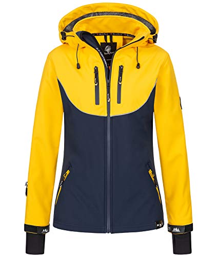 Rock Creek Damen Softshell Jacke Windbreaker Regenjacke Übergangsjacke Softshelljacke Damenjacke Regenmantel Outdoorjacke Kapuze D-442 Navy M von Rock Creek