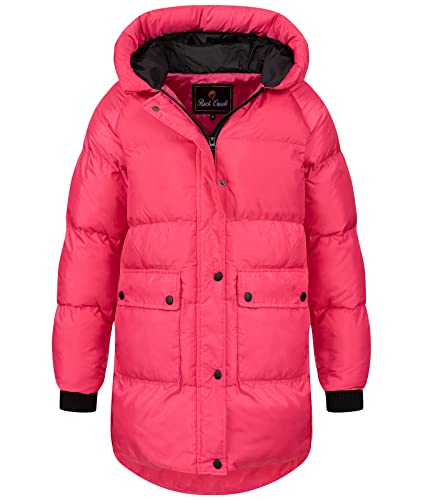 Rock Creek Damen Steppjacke Mantel Leicht Damenjacke Frauen Jacken Stepp Jacken mit Kapuze Daunenjacke Thremojacke D-488 Pink 3XL von Rock Creek