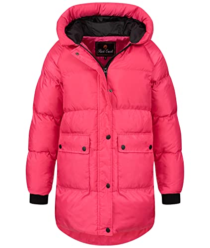 Rock Creek Damen Steppjacke Mantel Leicht Damenjacke Frauen Jacken Stepp Jacken mit Kapuze Daunenjacke Thremojacke D-488 Pink M von Rock Creek