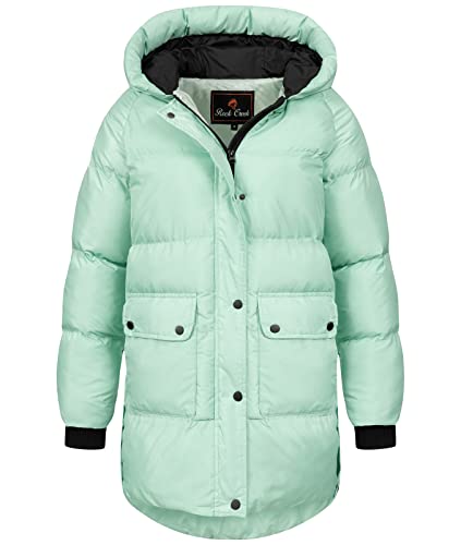 Rock Creek Damen Steppjacke Mantel Leicht Damenjacke Frauen Jacken Stepp Jacken mit Kapuze Daunenjacke Thremojacke D-488 Türkis XL von Rock Creek