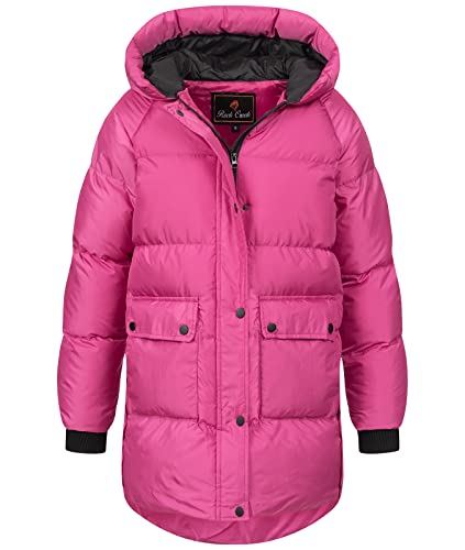 Rock Creek Damen Steppjacke Mantel Leicht Damenjacke Frauen Jacken Stepp Jacken mit Kapuze Daunenjacke Thremojacke D-488 Violett 3XL von Rock Creek