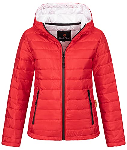 Rock Creek Damen Steppjacke Übergangsjacke Leicht Damenjacke Frauen Jacken Stepp Jacken ohne Kapuze Daunenjacke Thremojacke D-470 Rot XS von Rock Creek