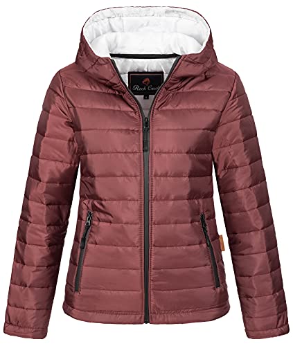 Rock Creek Damen Steppjacke Übergangsjacke Leicht Damenjacke Frauen Jacken Stepp Jacken ohne Kapuze Daunenjacke Thremojacke D-470 Weinrot S von Rock Creek