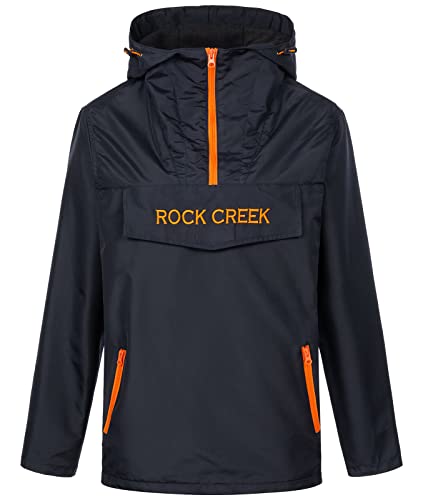 Rock Creek Damen Übergangs Jacke Outdoor Jacke Windbreaker Übergangsjacke Anorak Kapuze Regenjacke Winterjacke Damenjacke Jacket D-474 Navy L von Rock Creek