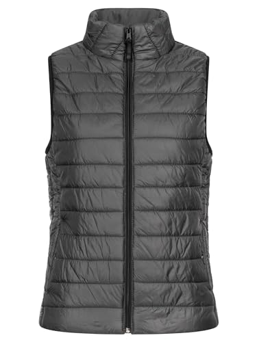 Rock Creek Damen Weste Steppweste Übergangsweste Leicht Damenweste Frauen Westen Stepp Westen Daunenweste Thermoweste D-498 Anthrazit 3XL von Rock Creek