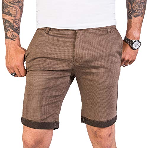 Rock Creek Designer Chino Shorts Herren Short Sommerhose Elegant Bermuda Kurz Herrenhose Anzugsshorts Herrenshorts Bermudas RC-2204 Dunkelbeige W40 von Rock Creek