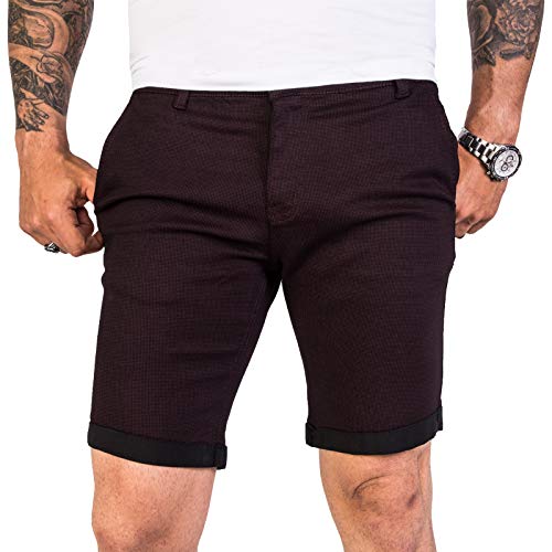 Rock Creek Designer Chino Shorts Herren Short Sommerhose Elegant Bermuda Kurz Herrenhose Anzugsshorts Herrenshorts Bermudas RC-2204 Weinrot W33 von Rock Creek