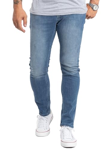 Rock Creek Designer Herren Jeans Hose Stretch Jeanshose Basic Slim Fit [RC-2113 - Denim Blau - W40 L32] von Rock Creek
