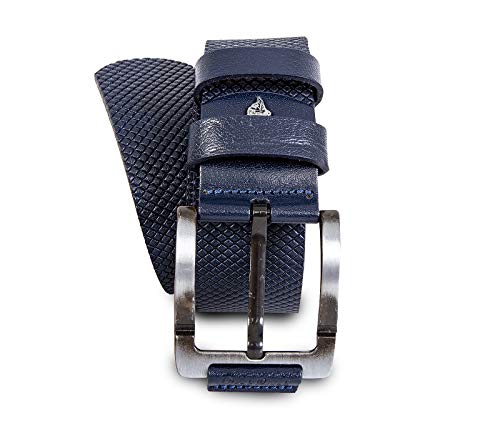 Rock Creek Designer Herren Ledergürtel Echt Leder Herrengürtel Breit Jeansgürtel Anzuggürtel Büffelleder Accessoires G-015 Navy 135 von Rock Creek