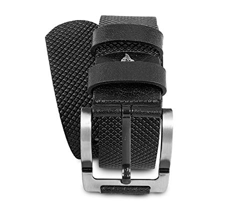 Rock Creek Designer Herren Ledergürtel Echt Leder Herrengürtel Breit Jeansgürtel Anzuggürtel Büffelleder Accessoires G-015 Schwarz 130 von Rock Creek