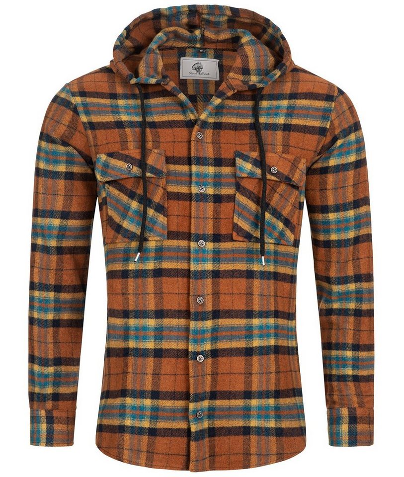 Rock Creek Flanellhemd Herren Hemd Flanellhemd mit Kapuze H-257 von Rock Creek