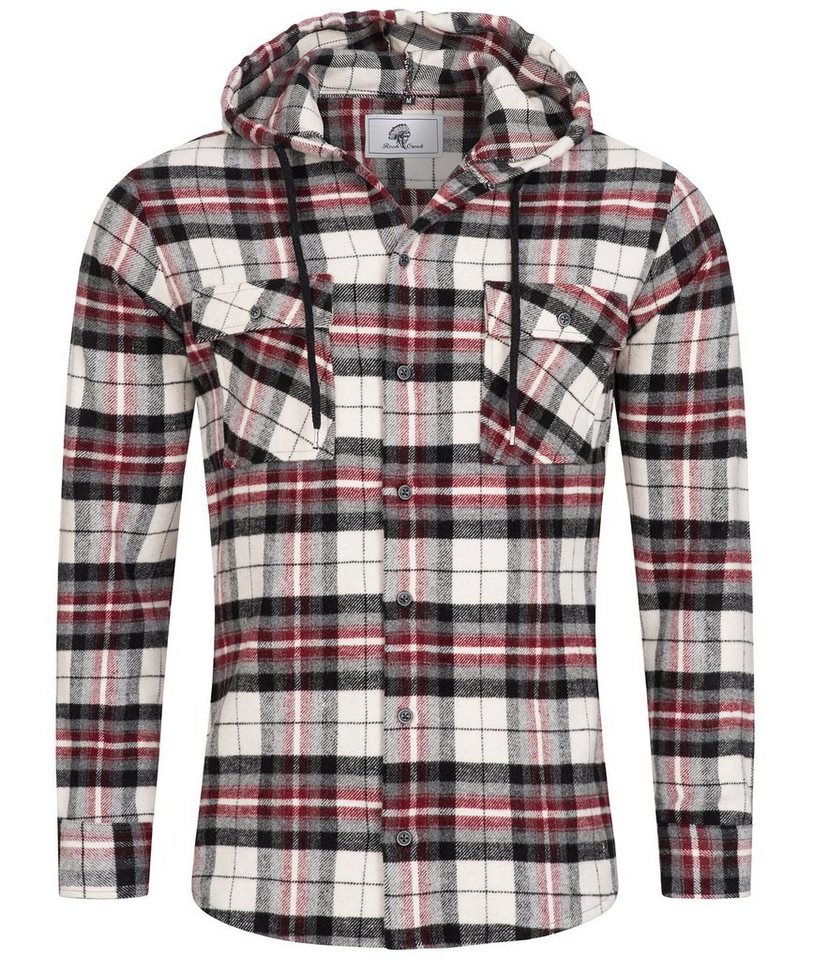 Rock Creek Flanellhemd Herren Hemd Flanellhemd mit Kapuze H-257 von Rock Creek